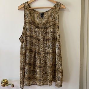 Rawr! TORRID swing back sheer tank blouse PLUS Size 2